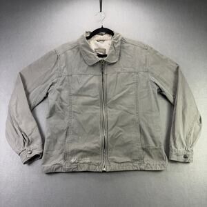 Columbia Sportswear Company Women’s Gray Full-Zip Jacket Cotton Blend Size L